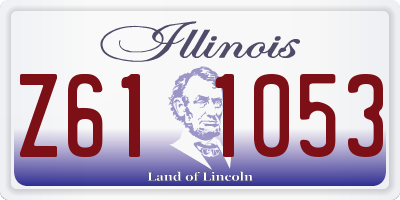IL license plate Z611053
