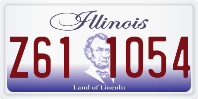 IL license plate Z611054