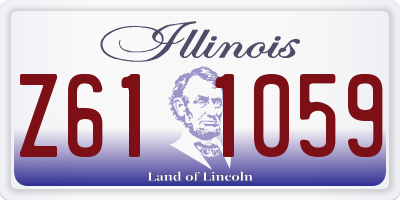 IL license plate Z611059