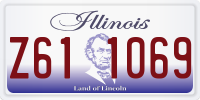 IL license plate Z611069