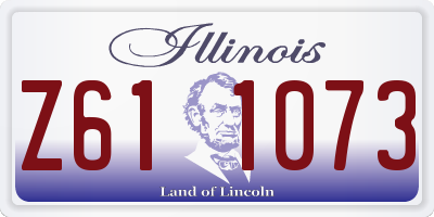 IL license plate Z611073