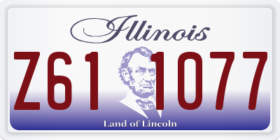 IL license plate Z611077