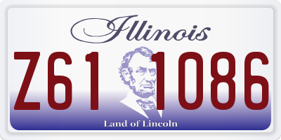 IL license plate Z611086