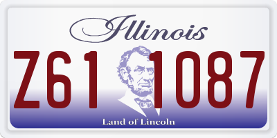 IL license plate Z611087
