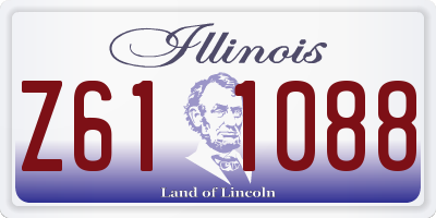 IL license plate Z611088