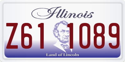 IL license plate Z611089