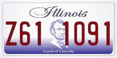 IL license plate Z611091