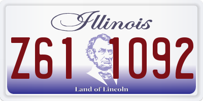 IL license plate Z611092