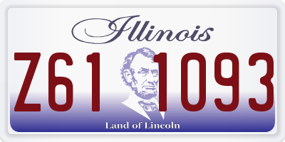 IL license plate Z611093