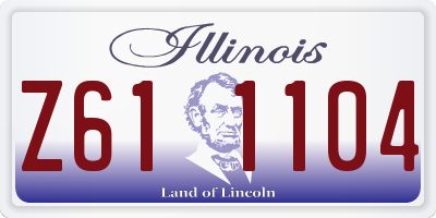 IL license plate Z611104