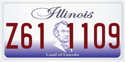 IL license plate Z611109