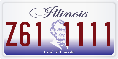 IL license plate Z611111