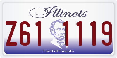 IL license plate Z611119
