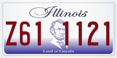IL license plate Z611121