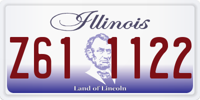 IL license plate Z611122