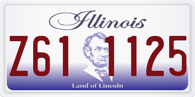 IL license plate Z611125