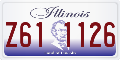 IL license plate Z611126