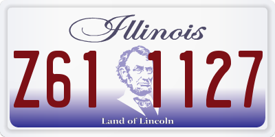 IL license plate Z611127