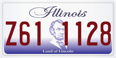 IL license plate Z611128