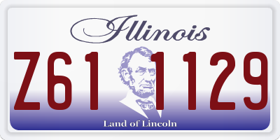 IL license plate Z611129
