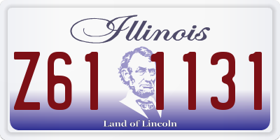 IL license plate Z611131