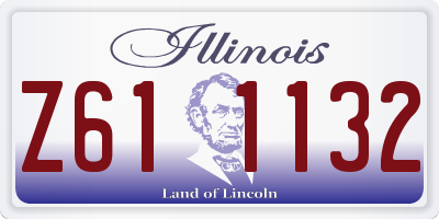 IL license plate Z611132