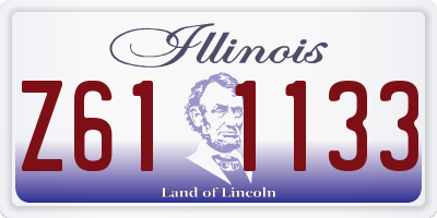 IL license plate Z611133
