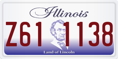 IL license plate Z611138
