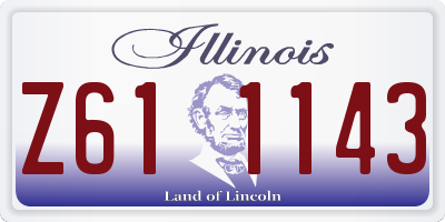 IL license plate Z611143