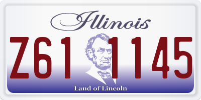 IL license plate Z611145