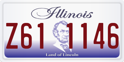 IL license plate Z611146