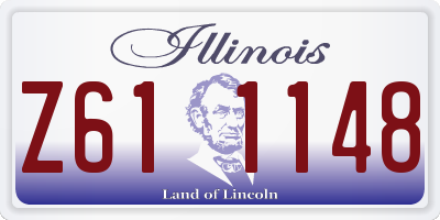 IL license plate Z611148