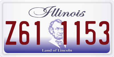 IL license plate Z611153