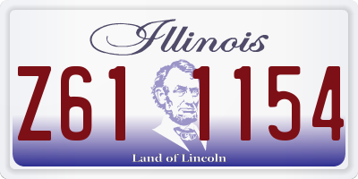 IL license plate Z611154