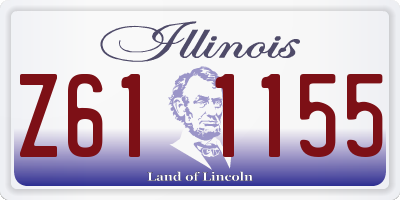IL license plate Z611155