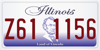 IL license plate Z611156