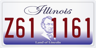 IL license plate Z611161