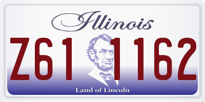 IL license plate Z611162