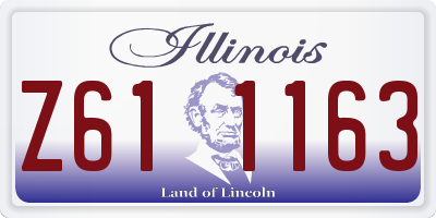 IL license plate Z611163