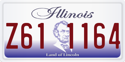 IL license plate Z611164