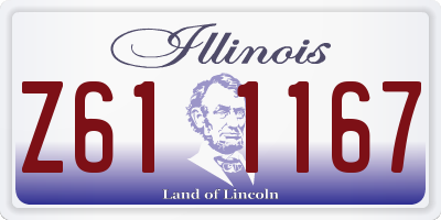 IL license plate Z611167