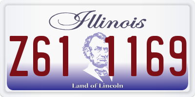 IL license plate Z611169