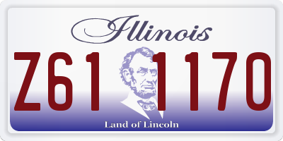IL license plate Z611170