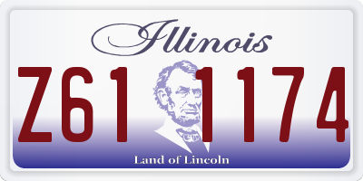 IL license plate Z611174