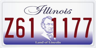 IL license plate Z611177