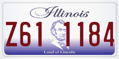 IL license plate Z611184