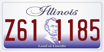 IL license plate Z611185