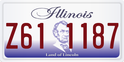 IL license plate Z611187