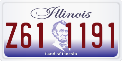 IL license plate Z611191