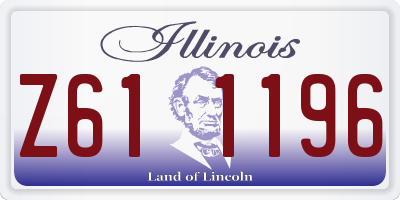IL license plate Z611196